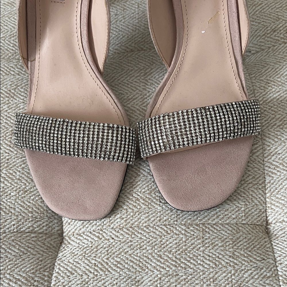Charles & Keith Satin Crystal-embellished Stiletto-heel Sandels in Mauve in 37 - Picture 2 of 13